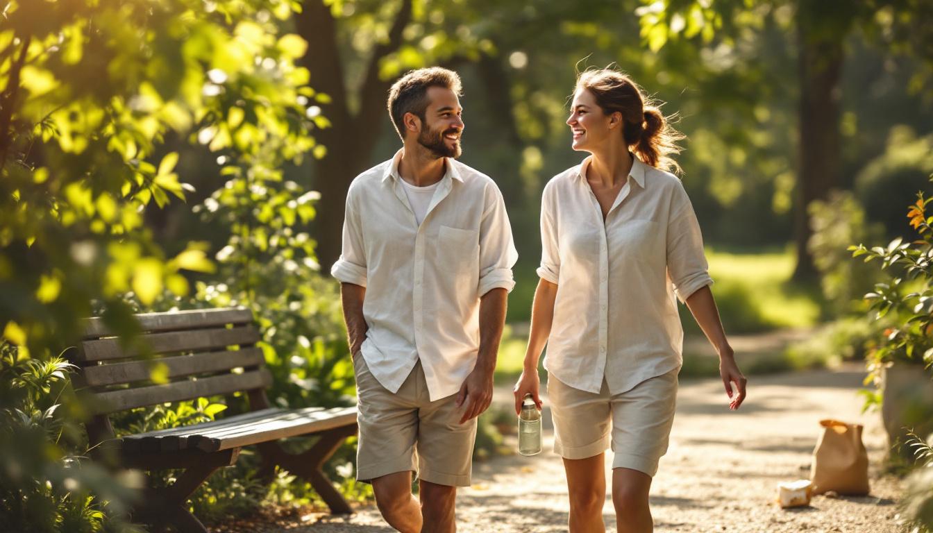 ontdek hoe een lichte wandeling van 10 minuten na de maaltijd je bloedsuikerspiegel kan helpen stabiliseren voor een gezonder leven.