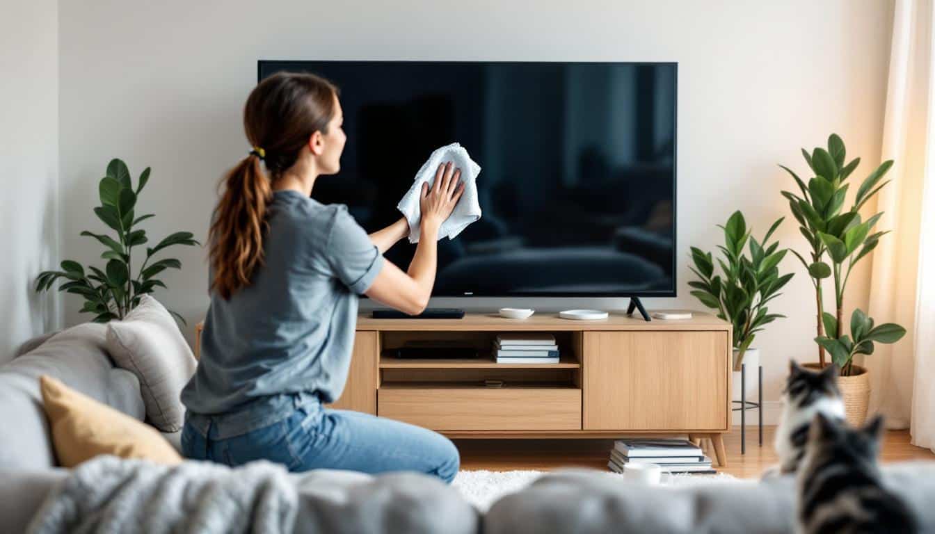 maak je tv-beeldscherm weer als nieuw: deze truc werkt zonder schoonmaakmiddel of desinfectiemiddel.