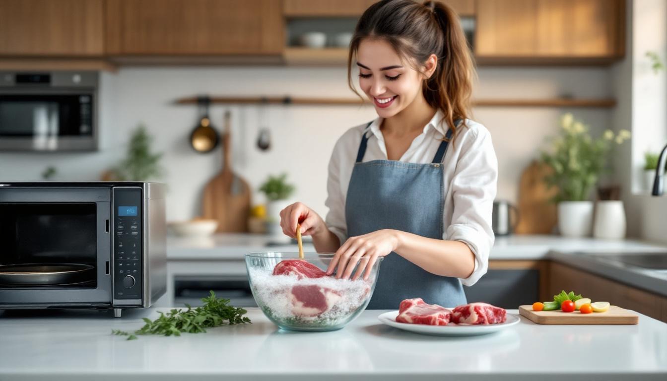 ontdek twee slimme en snelle methodes om vlees effectief en veilig te ontdooien. bespaar tijd en behoud de smaak met deze handige tips!
