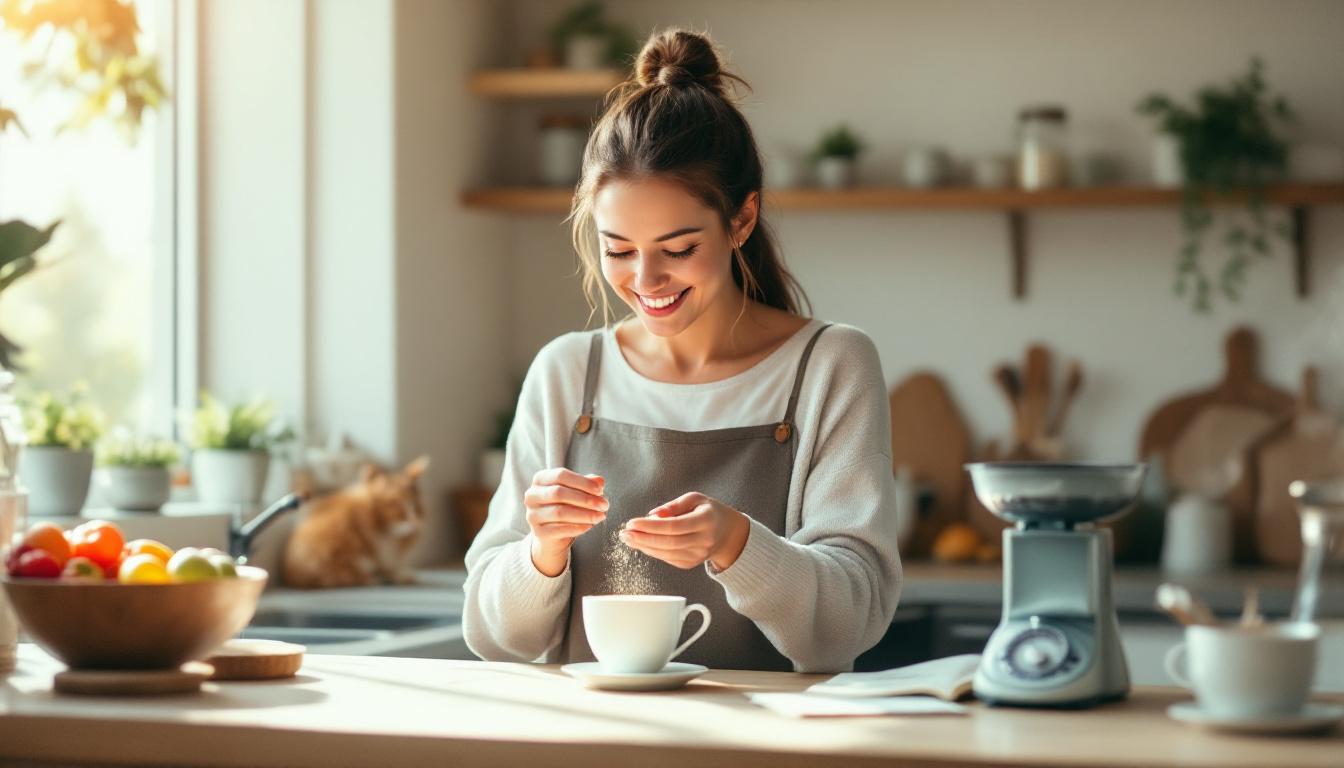 ontdek hoe zij moeiteloos vier kilo verloor door simpelweg één zoetmiddel te vervangen. lees haar succesverhaal en krijg tips voor een gezondere levensstijl.