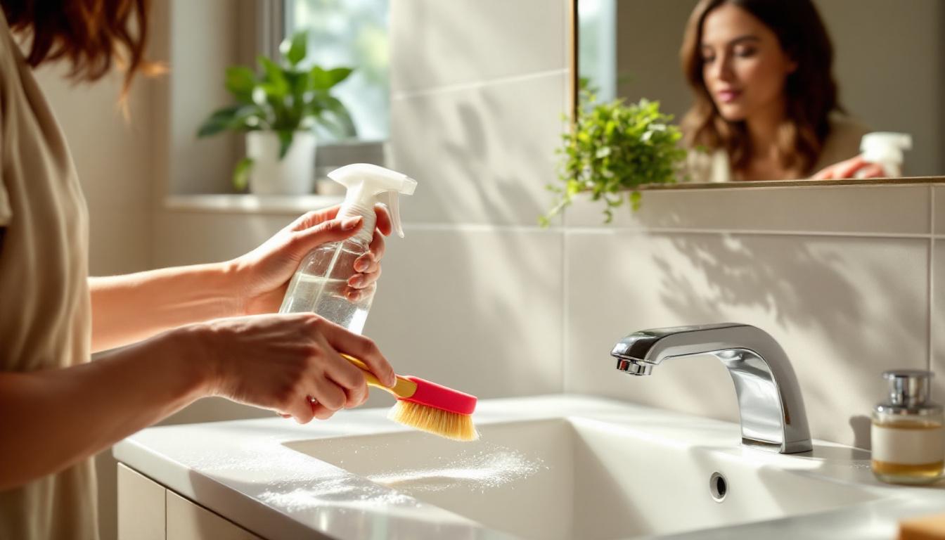 leer hoe je beschimmelde badkamer-voegen weer stralend wit maakt zonder azijn en baking soda, met eenvoudige en effectieve tips voor een frisse badkamer.