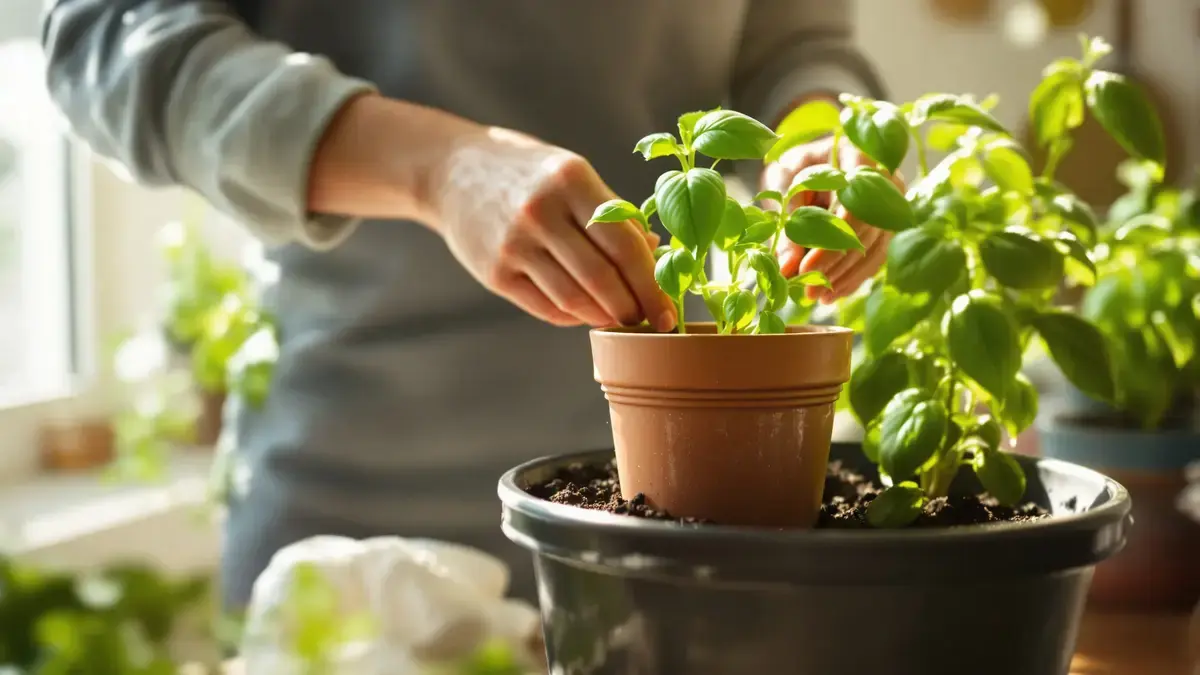 Basilicum binnenshuis laten overleven: de truc met twee potten en een klein dagelijks snufje dat alles verandert